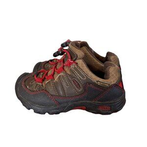 KEEN Pagosa WP Brown Waterproof Hiking Boots With Bungee Laces Toddler 10
